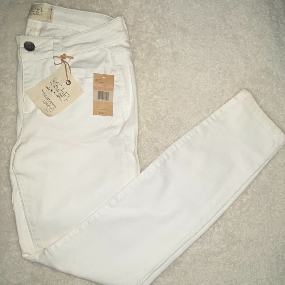 Rachel Roy - NWT White Mid-Rise Skinny Jeans SZ 28